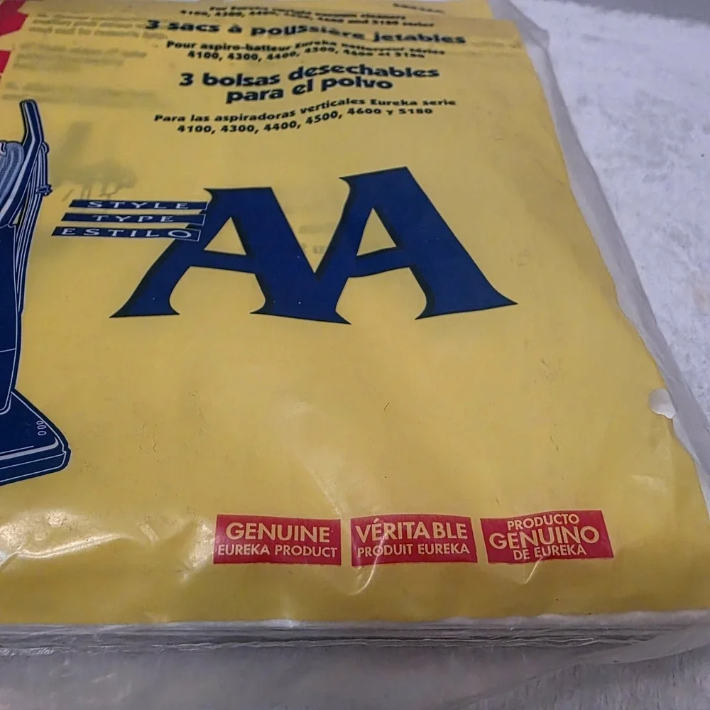 3-Pack Genuine Eureka Vacuum Cleaner Dust Bags Type AA 58236A‎